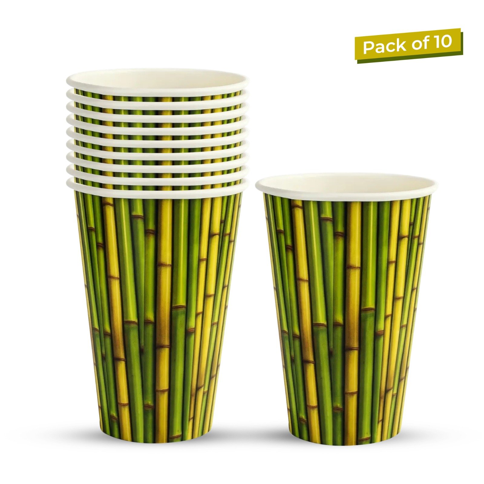 Careswipe 25 Pcs singlewall Printed Paper Cup (250 ml)